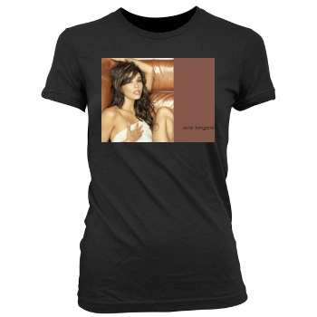 Eva Longoria Women's Junior Cut Crewneck T-Shirt