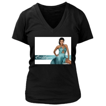 Eva Longoria Women's Deep V-Neck TShirt