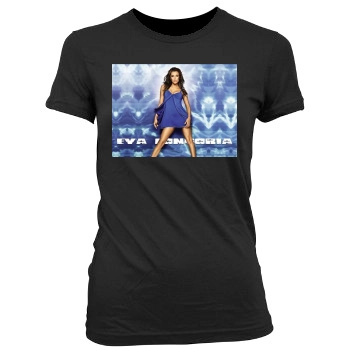 Eva Longoria Women's Junior Cut Crewneck T-Shirt