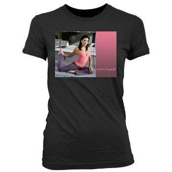 Eva Longoria Women's Junior Cut Crewneck T-Shirt