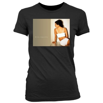 Eva Longoria Women's Junior Cut Crewneck T-Shirt