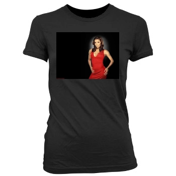 Eva Longoria Women's Junior Cut Crewneck T-Shirt