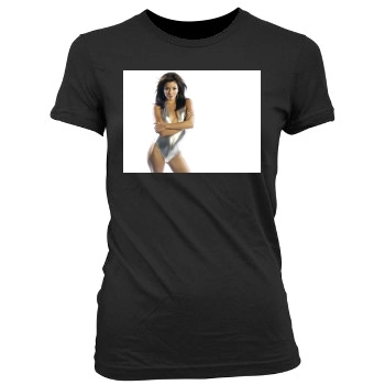 Eva Longoria Women's Junior Cut Crewneck T-Shirt