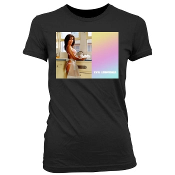 Eva Longoria Women's Junior Cut Crewneck T-Shirt