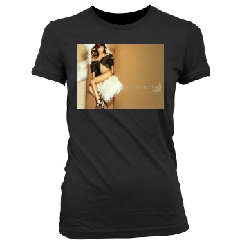 Eva Longoria Women's Junior Cut Crewneck T-Shirt