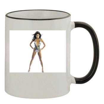 Eva Longoria 11oz Colored Rim & Handle Mug