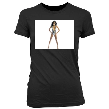 Eva Longoria Women's Junior Cut Crewneck T-Shirt