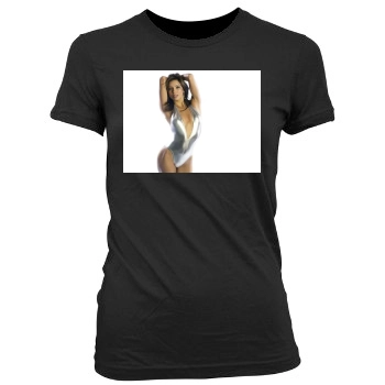 Eva Longoria Women's Junior Cut Crewneck T-Shirt