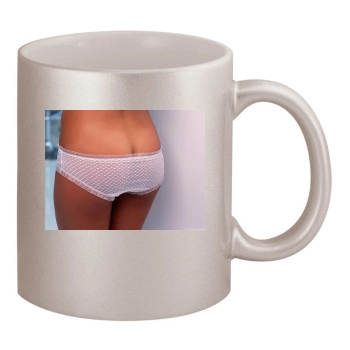 Eva Mendes 11oz Metallic Silver Mug