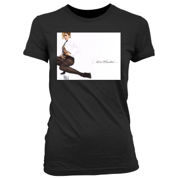 Eva Mendes Women's Junior Cut Crewneck T-Shirt