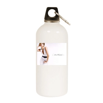 Eva Mendes White Water Bottle With Carabiner