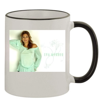 Eva Mendes 11oz Colored Rim & Handle Mug