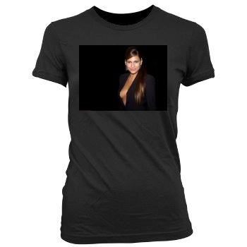 Eva Mendes Women's Junior Cut Crewneck T-Shirt