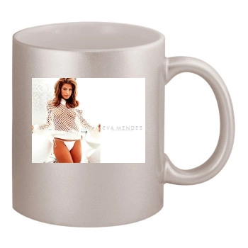 Eva Mendes 11oz Metallic Silver Mug