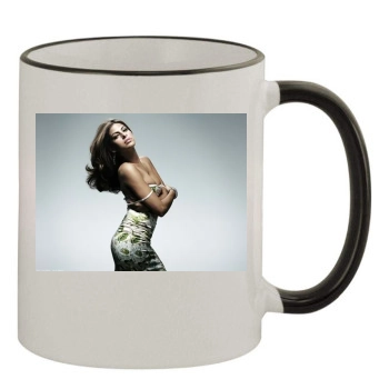 Eva Mendes 11oz Colored Rim & Handle Mug