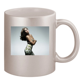 Eva Mendes 11oz Metallic Silver Mug