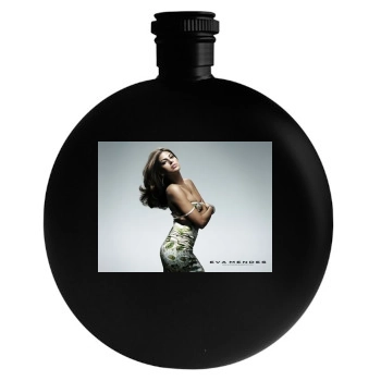 Eva Mendes Round Flask