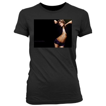 Eva Mendes Women's Junior Cut Crewneck T-Shirt