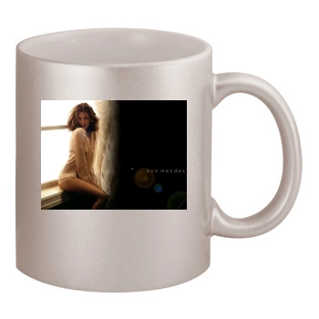 Eva Mendes 11oz Metallic Silver Mug