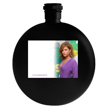 Eva Mendes Round Flask