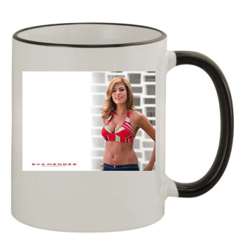 Eva Mendes 11oz Colored Rim & Handle Mug