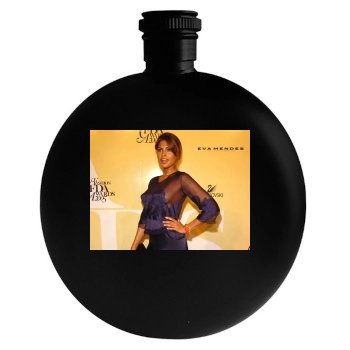 Eva Mendes Round Flask