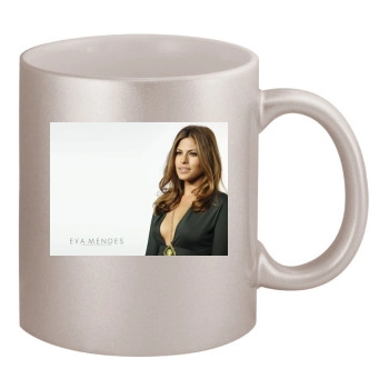 Eva Mendes 11oz Metallic Silver Mug