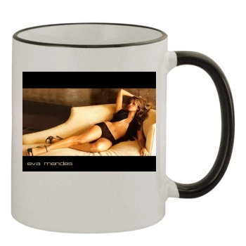 Eva Mendes 11oz Colored Rim & Handle Mug