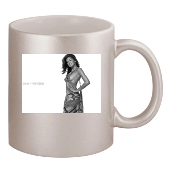 Eva Mendes 11oz Metallic Silver Mug