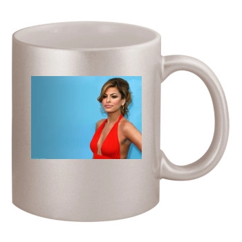 Eva Mendes 11oz Metallic Silver Mug