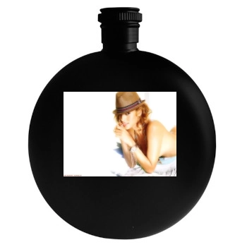 Eva Mendes Round Flask