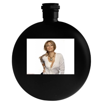 Eva Mendes Round Flask