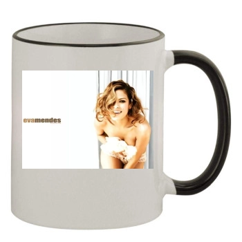 Eva Mendes 11oz Colored Rim & Handle Mug