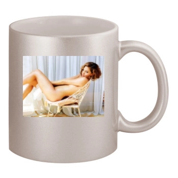 Eva Mendes 11oz Metallic Silver Mug