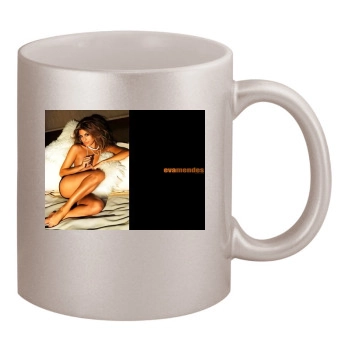 Eva Mendes 11oz Metallic Silver Mug