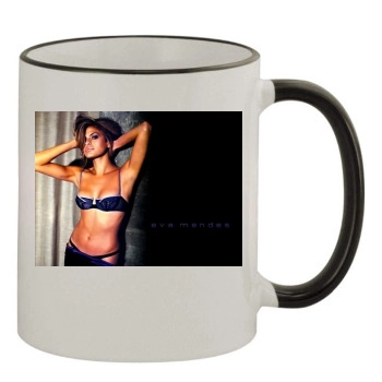 Eva Mendes 11oz Colored Rim & Handle Mug