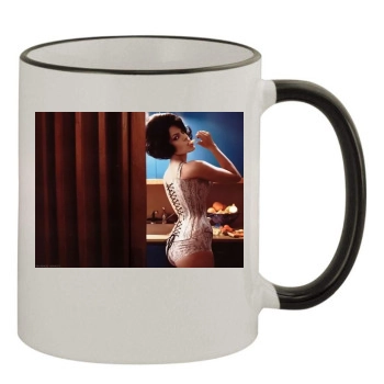 Eva Mendes 11oz Colored Rim & Handle Mug