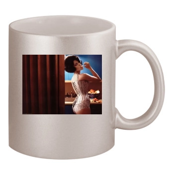 Eva Mendes 11oz Metallic Silver Mug