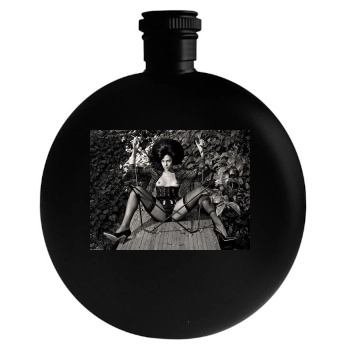 Eva Mendes Round Flask