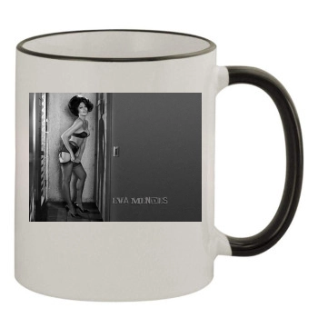 Eva Mendes 11oz Colored Rim & Handle Mug