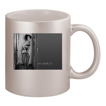 Eva Mendes 11oz Metallic Silver Mug