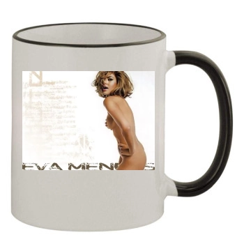 Eva Mendes 11oz Colored Rim & Handle Mug