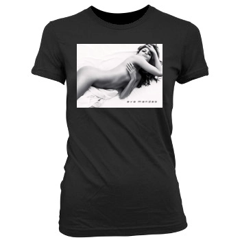 Eva Mendes Women's Junior Cut Crewneck T-Shirt