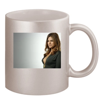 Eva Mendes 11oz Metallic Silver Mug