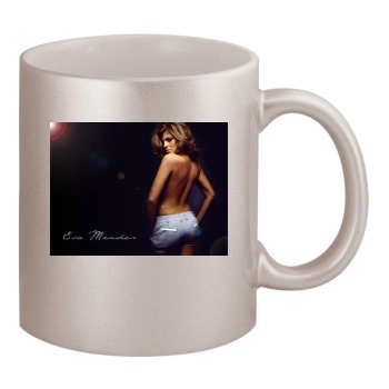 Eva Mendes 11oz Metallic Silver Mug