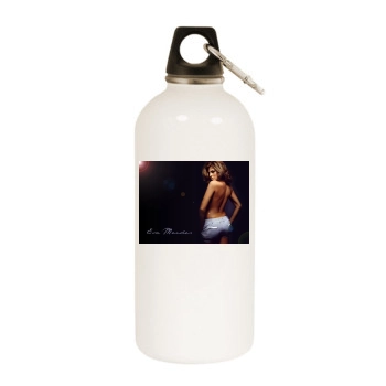 Eva Mendes White Water Bottle With Carabiner