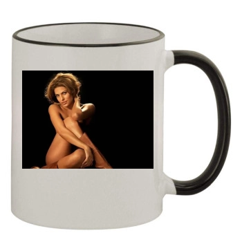 Eva Mendes 11oz Colored Rim & Handle Mug