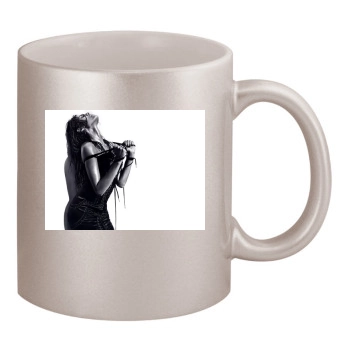 Eva Mendes 11oz Metallic Silver Mug