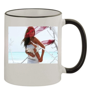 Eva Mendes 11oz Colored Rim & Handle Mug