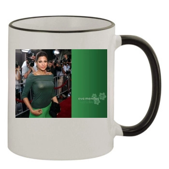 Eva Mendes 11oz Colored Rim & Handle Mug